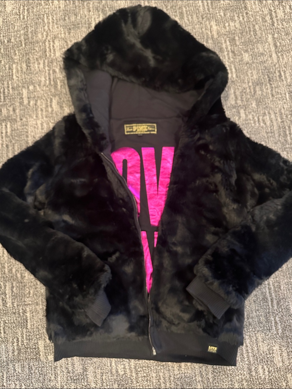 ๐๐ 2011 Victoria's Secret Fashion Show Reversible Faux Fur Jacket Limited Ed.!